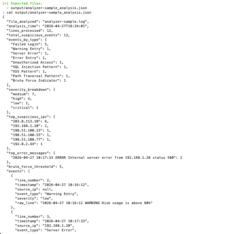 JSON Output