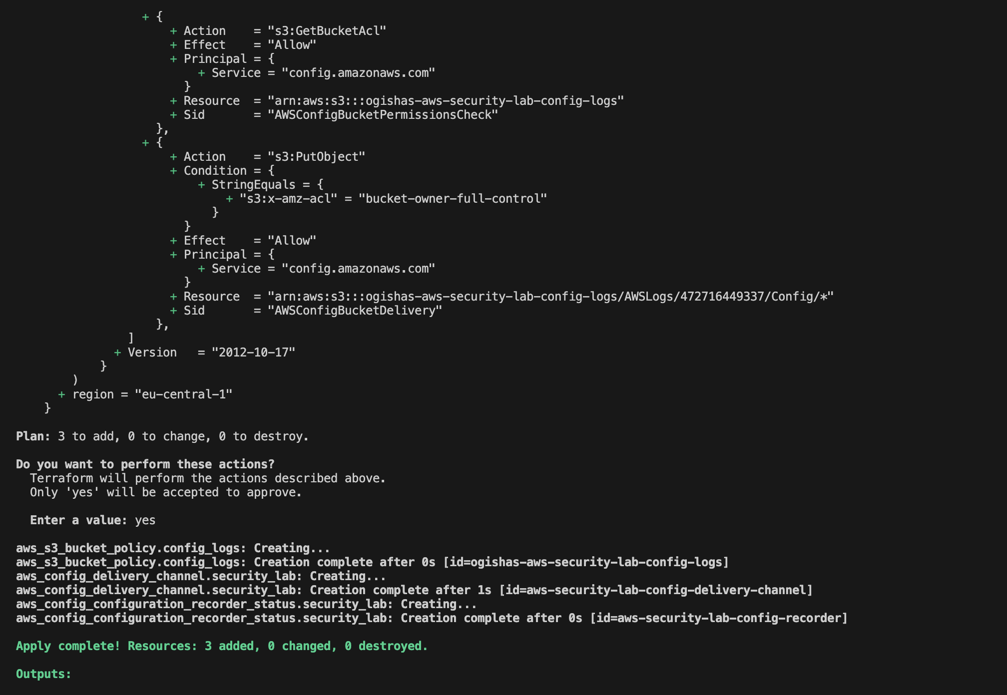 Terraform Apply