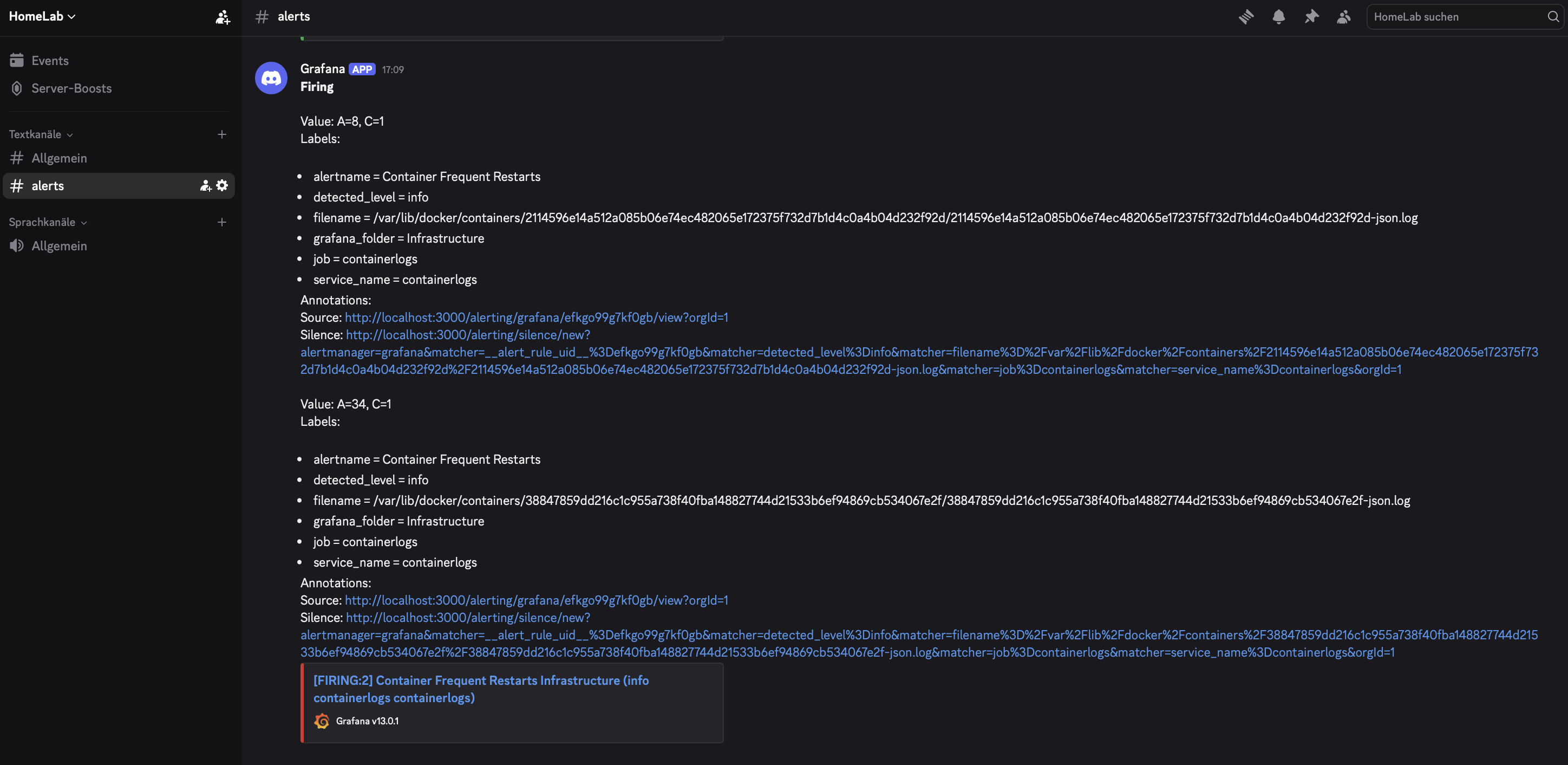 Discord Grafana Alert